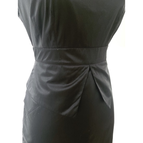 NWT Karen Millen Silk Sleeveless Dress Black Sz 8 - Picture 2 of 2
